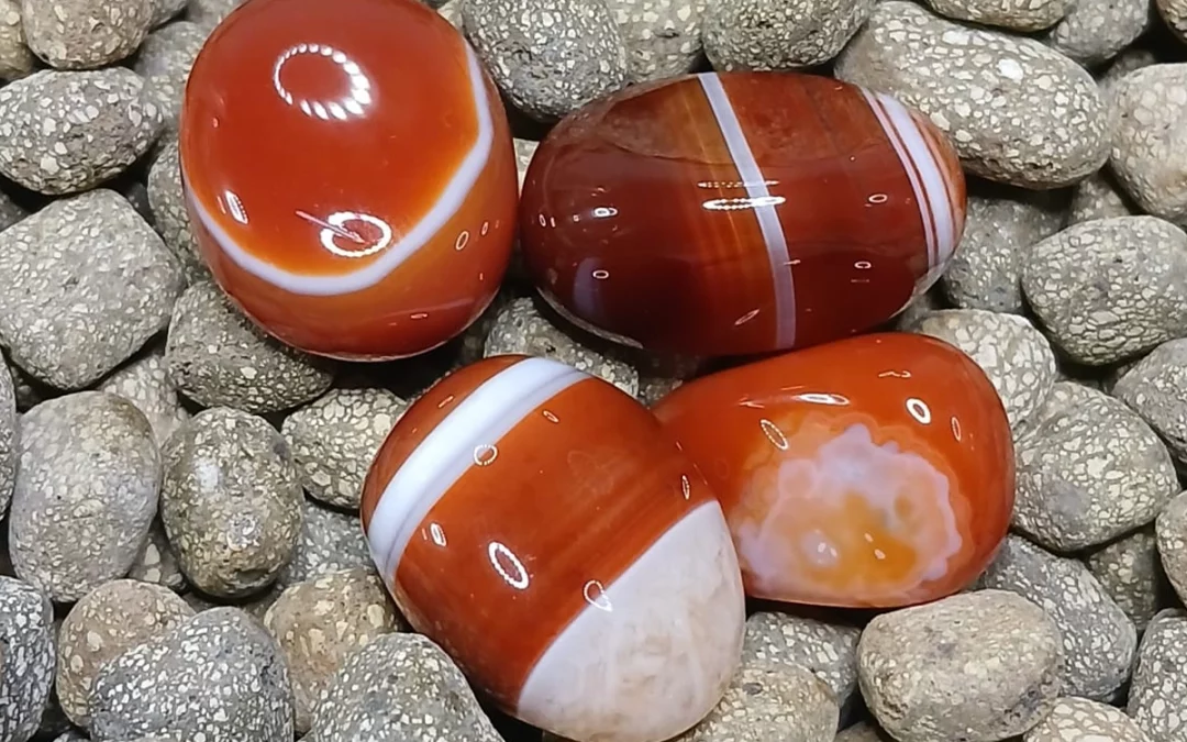 Pierre naturelle roulée Cornaline