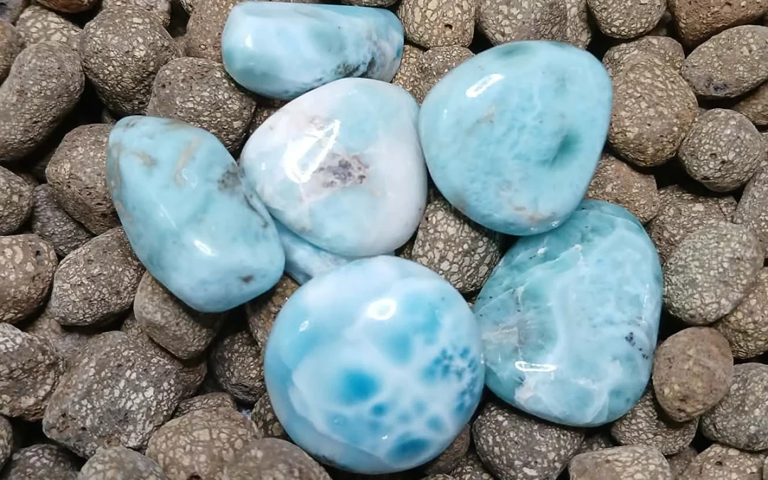 Pierre naturelle roulée larimar
